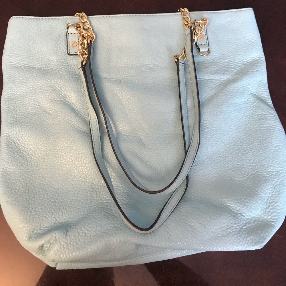 Michael Kors Purse Light Blue New Large Shoulder